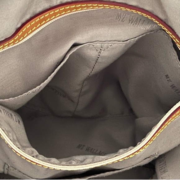 MZ Wallace Chelsea Bedford Nylon And Leather Strap Zip Tote Handbag In Black - Picture 8 of 14